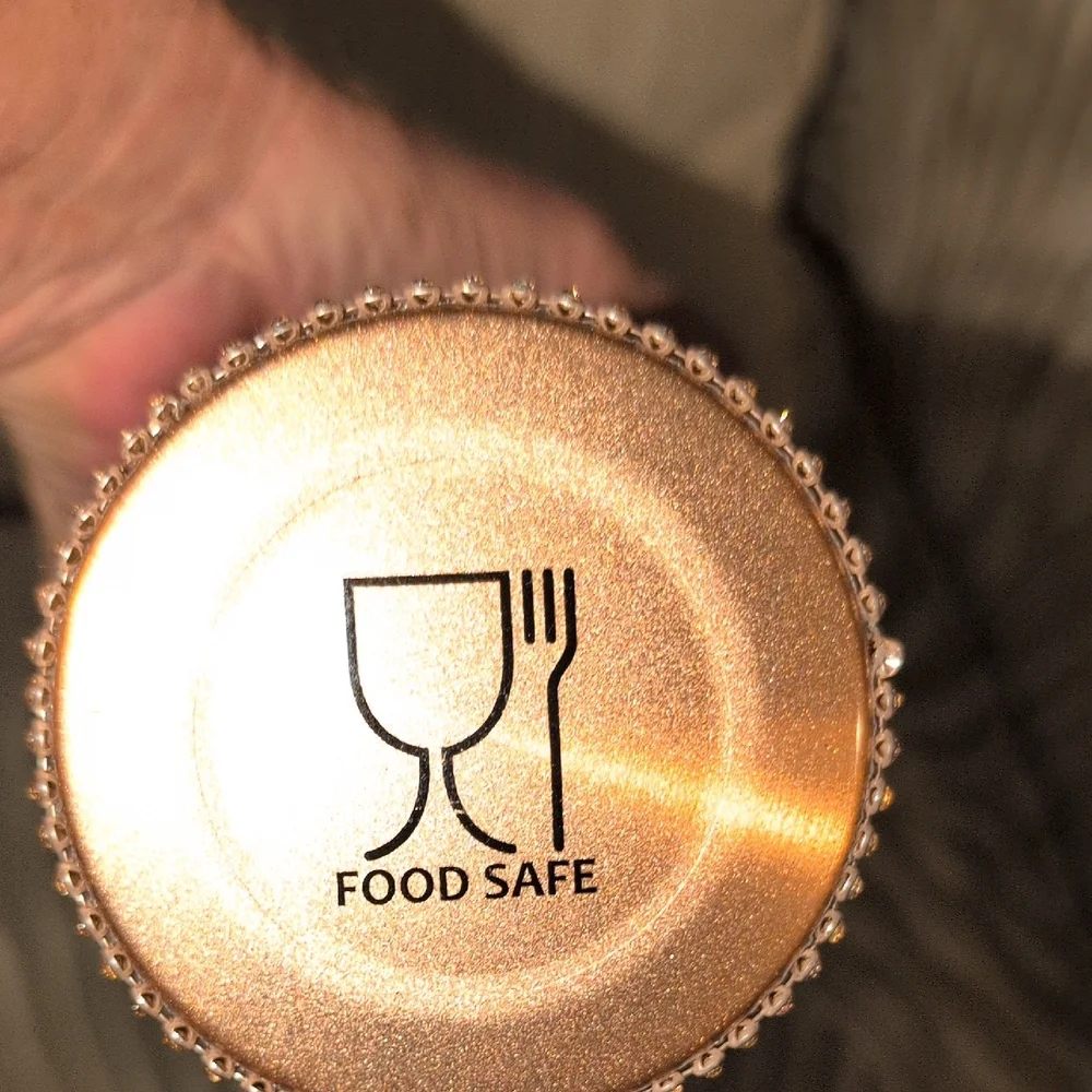 Ted Baker Gold Rhinestone Tumbler with Straw - Picture 6 of 7